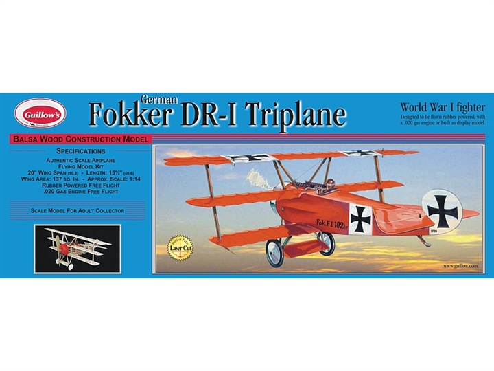 Fokker DR1 Triplane Laser Cut GUI204