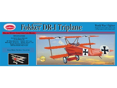 Fokker DR1 Triplane Laser Cut GUI204