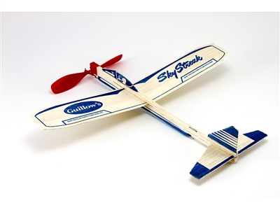 Sky Streak Rubber band powered Glider, GUI50