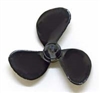 Graupner 2308.50 Boat Propeller 50 mm right 3-blade, 4mm Thread