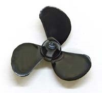 Graupner Marine Propeller 3-Blade left 25mm, 2mm Thread