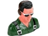 1/5 Pilot, Civilian w/Headphones & Sunglasses(Grn) (HAN9120)