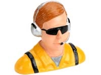 1/4 Pilot Civilian with Headset & Mic Sunglasses HAN9123