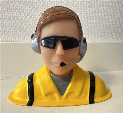 1/4 Pilot - Civilian with Headets Mic&Sunglasses HAN9125