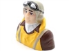 1/7 Scale WWII Pilot with Vest, Helmet, Goggles (HAN9131)