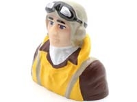 1/7 Scale WWII Pilot with Vest, Helmet, Goggles (HAN9131)