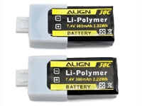 Align 2S1P LiPo Battery 30C (7.4V/300mAh) for T-Rex 150 DFC