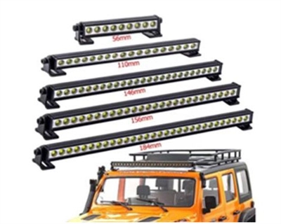 1/10 Light Bar - 30 LED (White) 5-8V, Roof Mount, 184mm Wide, Receiver Plug,  HDTLR05002E