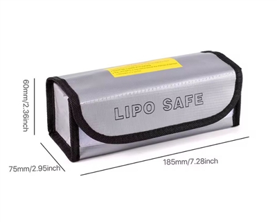 LiPo Safe Bag  7x3x2.3"  185x75x60mm ,  GEA001, SPMXCA300