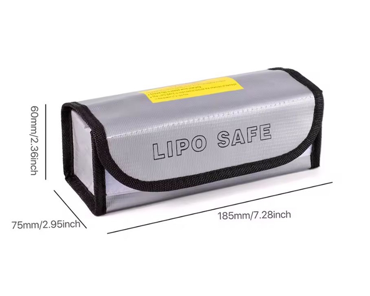 LiPo Safe Bag  7x3x2.3"  185x75x60mm ,  GEA001, SPMXCA300
