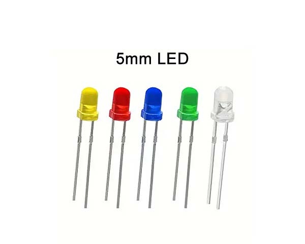 5mm LED 5-6v (White)