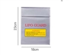 Heavy Duty Lipo Safe Storage Bag 9 x 7" Silver