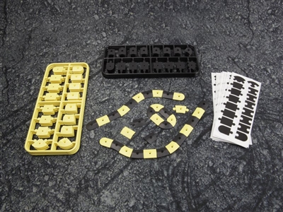 HPI161411  nano-TTR Curb Set - Black and Yellow