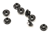 HPI 4mm Steel Serrated Flanged Wheel Nut (Black) (8)