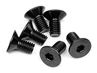 Flat Head Screw M5X10mm (Hex Socket/6pcs) HPI94727