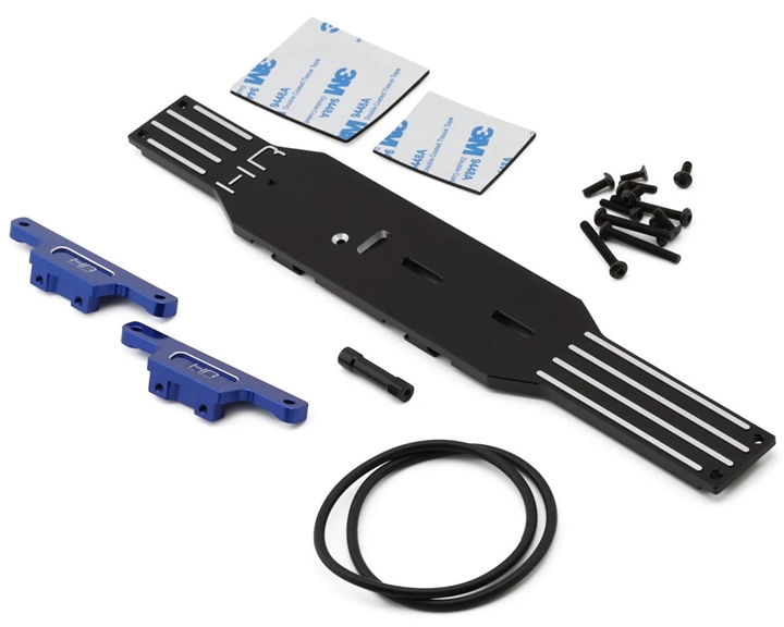 Hot Racing Aluminum Shock Towers & Chassis Brace Set for TraxxasÂ® Mini MaxxÂ® HRAMMX14M01