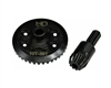 Hot Racing Steel Helical Differential Ring & Pinion Gear for TraxxasÂ® Mini MaxxÂ® (Rear) (39T/10T) HRASMMX9390R