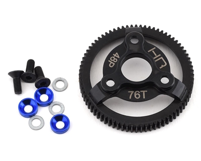 Hot Racing Traxxas 48P Hardened Steel Spur Gear (Blue) (76T) HRASTE876