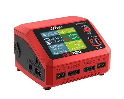 Hitec RDX2 800 Dual Smart LiPo Battery Balance Charger (6S/20A/AC-200W/DC-800W) HRC44311