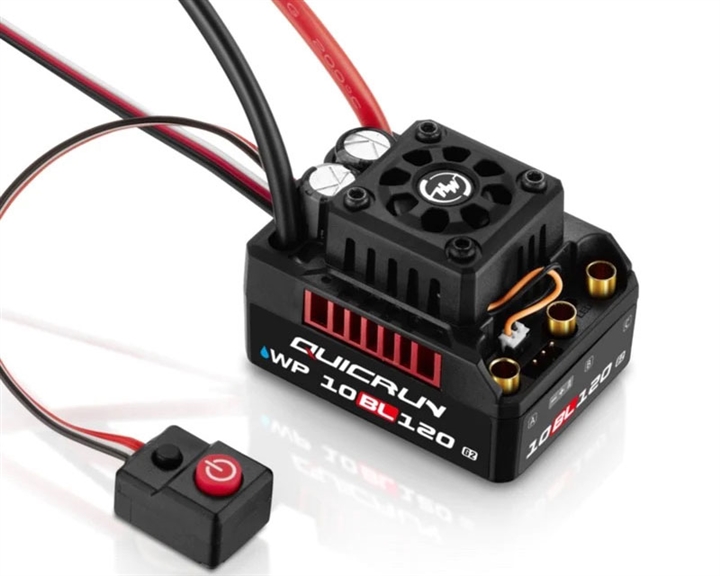 Hobbywing QuicRun 10BL120 G2 120A 1/10 Sensorless Brushless ESC - HWA30107200