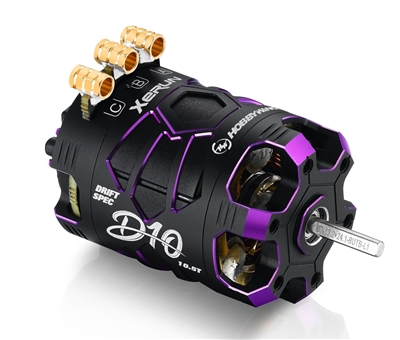 HWA30401136  Xerun D10 Brushless Drift Motor - 10.5T 4600kv, Spirit Edition (Purple)