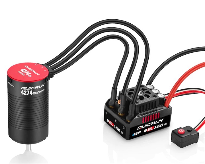 Hobbywing QuicRun 8BL150 G2 Sensorless Brushless ESC/4274SL Motor Combo (2000kV) HWA38030401