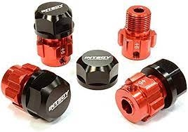 Billet Machined 17mm Wheel Hex 6mm ID (4) +6mm Offset for T-Maxx, 1/10 Revo & Summit & TNX / TGM-03 C25089RED