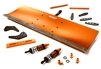 Alloy Machined Snowplow Kit for Traxxas X-Maxx 4X4Â C27055ORANGE