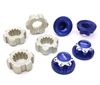 Billet Machined 24mm Wheel Adapters & 17mm Wheel Nuts for Traxxas X-Maxx 4X4 C27148BLUE