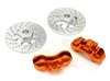 Alloy Front Brake Disc (2) for Traxxas 1/10 4-Tec 2.0 C28426ORANGE