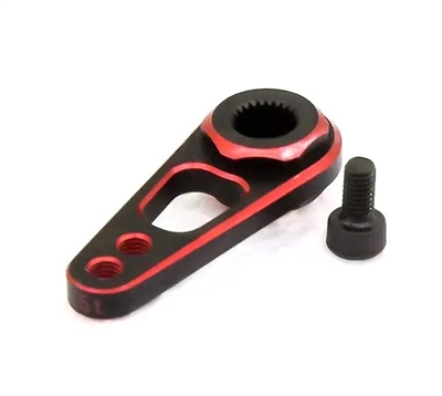 Billet Machined Steering Servo Horn 25T for Traxxas TRX-4 (r=18, 24mm) C30327RED