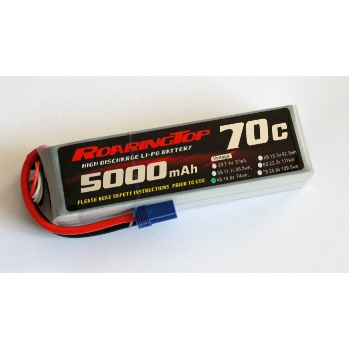 Roaring Top 70C 5000 mAh 4S with EC5 Plug