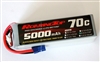 Roaring Top 70C 5000 mAh 6S with EC5 Plugs