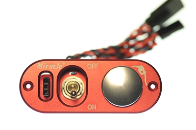 Heavy Duty Aluminum Switch with Fuel Dot, 22AWG (Red)