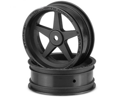 JConcepts Starfish Street Eliminator 2.2" Front Drag Racing Wheels (Black) (2) JCO3406B