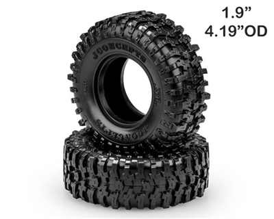 JConcepts Tusk 1.9" All Terrain Crawler Tires (2) (4.19" - Class 1) (Green) JCO4077-02