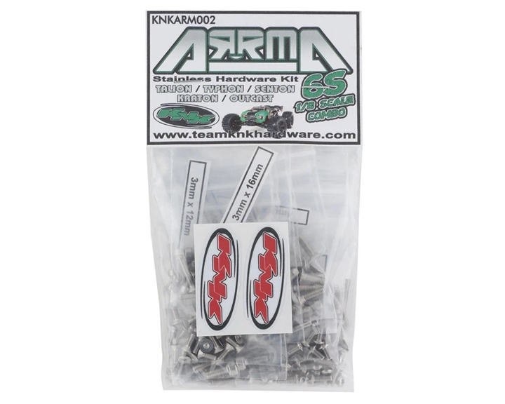 Team KNK Arrma 6S Stainless Hardware Kit (Talion/Typhon/Senton/Kraton/Outcast) KNKARM002