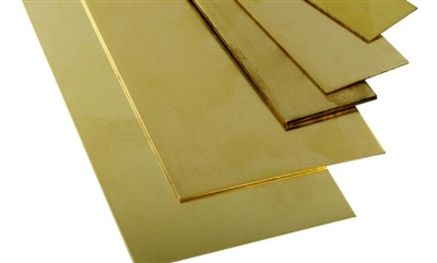 Brass Strip 12" .016 x 3/4" (1) K&S8233