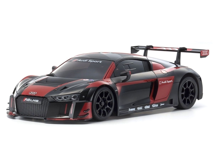 Kyosho MINI-Z RWD Audi R8 LMS 2016 â€œBlack/Redâ€ Readyset 32344BKR