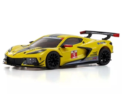 Kyosho MR-04 RWD Mini-Z Readyset w/Chevrolet Corvette C8.R Body (Yellow) w/KT-531P 2.4GHz Radio,  KYO32356Y