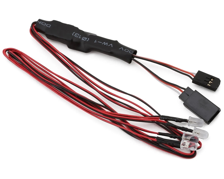 Kyosho Halogen Style LED Light Set (4) (5mm) w/Brake Lights - KYO97054-4HR