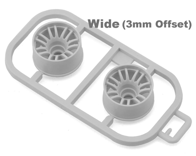 Kyosho Mini-Z Rays RE30 Multi Wheel II (White) (2) (Wide) (3mm Offset) KYOMZH131W-W3B