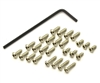 Butten HEX Screw Set(MR-03/Nickel) MZW440