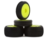 LOS-1762	 Tires, Wheels, Yellow, Mounted: Micro-B