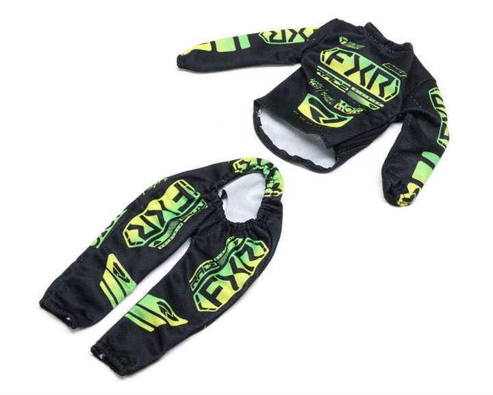 Rider Jersey Set, FXR Podium Gladiator, Black: Promoto-SM - LOS-2296