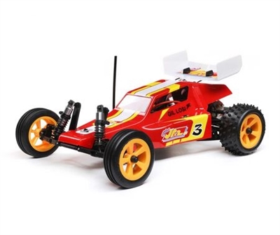 1/16 Mini JRX2 Brushed 2WD Buggy RTR, Red - LOS01020T1