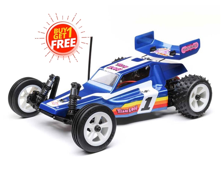 1/16 Mini JRX2 Brushed 2WD Buggy RTR, Blue - LOS01020T2