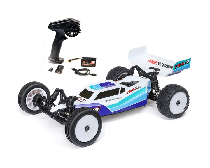 Losi 1/16 Mini-B 2S 2WD RTR Brushless Buggy (Battery & Charger included), Blue - LOS01024T2