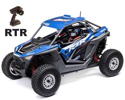 Losi 1/10 RZR Rey Polaris 3S 4X4 RTR Brushless Side by Side, Blue - LOS03029T1
