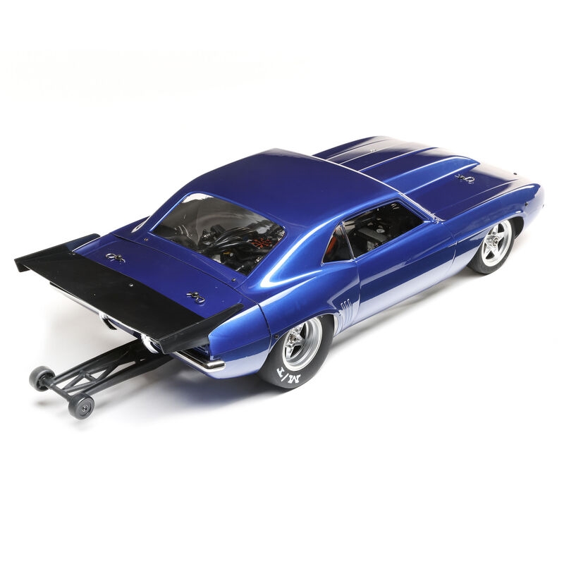 69 Camaro 22S Drag Car, BL RTR, Blue: 1/10 2WD LOS03035T2